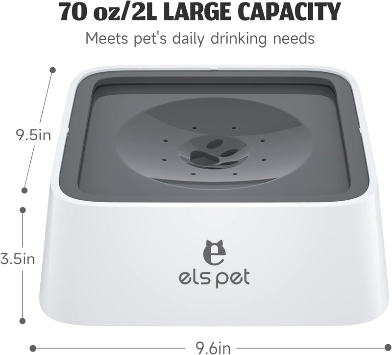 2L Floating Pet Water Bowl – No-Drip Dog Feeder
