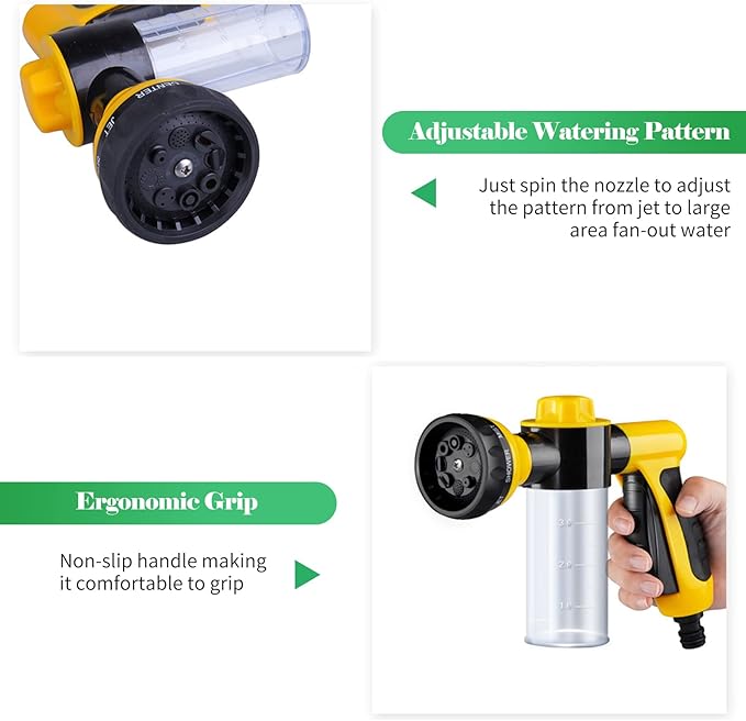 Multi-Mode Hose Spray Gun with Soap