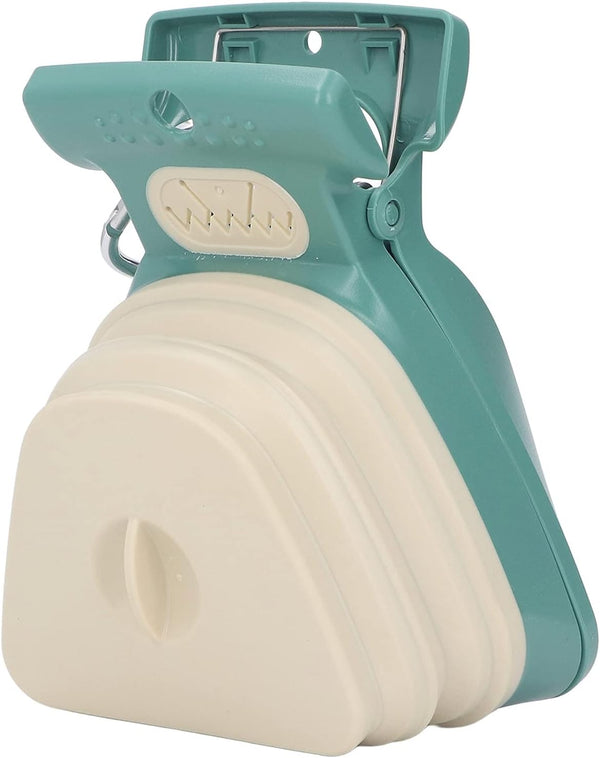 Portable Dog Pooper Scooper with Bag Mustard Green