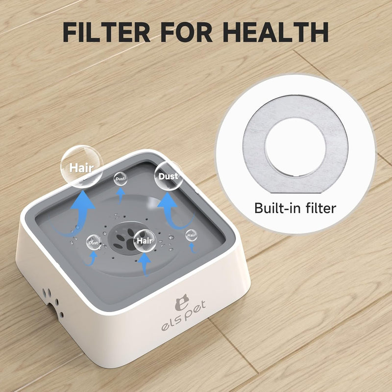 2L Floating Pet Water Bowl – No-Drip Dog Feeder